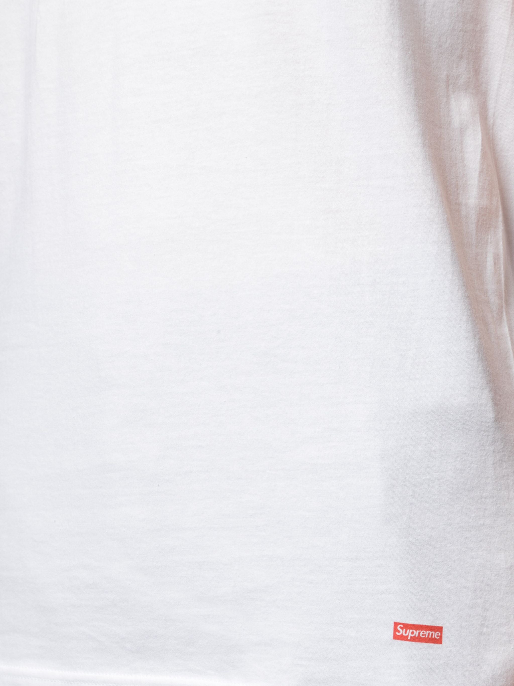 SUPREME Hanes Tagless Tees (3 Pack) White | Soul Gallery