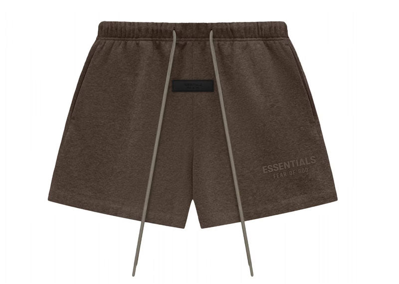 Fear of God Essentials Core Collection Sweatshort Heather Wood | Soul Gallery