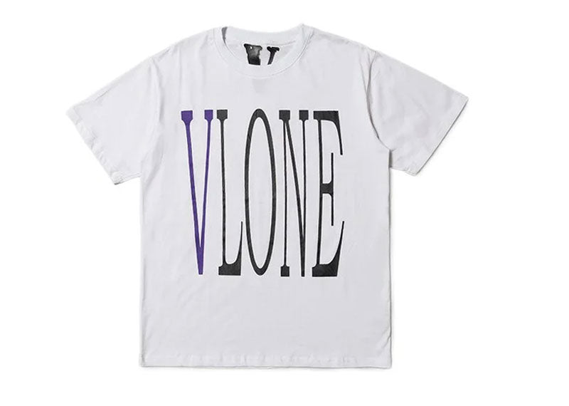 Vlone Staple T-Shirt White/Purple | Soul Gallery
