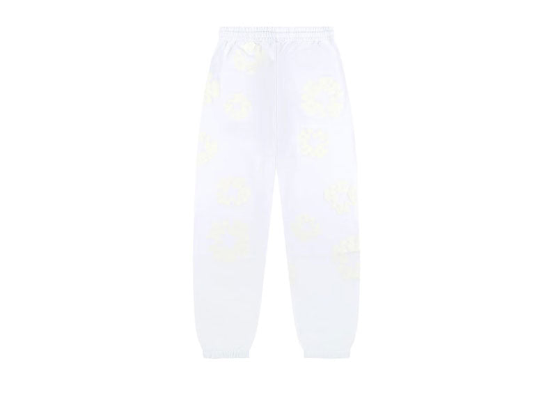 DENIM TEARS Mono Cotton Wreath Sweatpants White | Soul Gallery