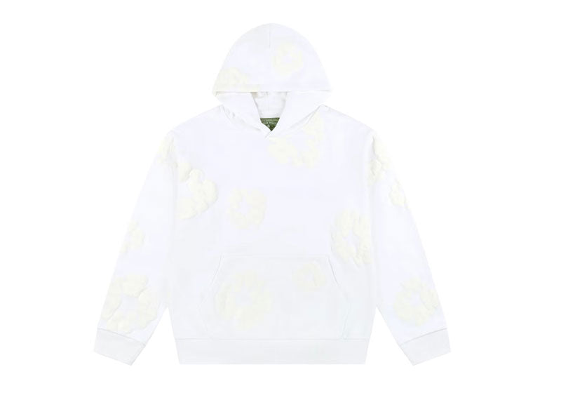 DENIM TEARS Mono Cotton Wreath Hooded Sweatshirt White | Soul Gallery