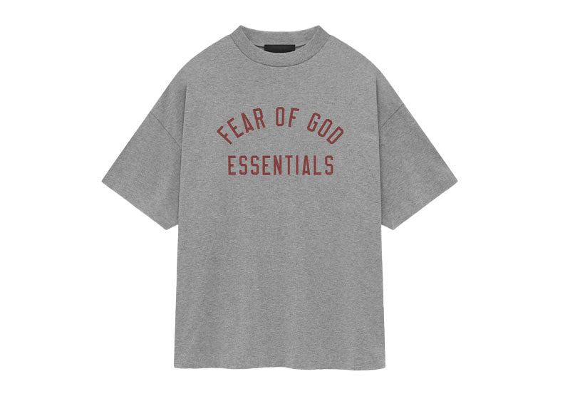 FEAR OF GOD Essentials Jersey Crewneck T-Shirt Dark Heather | Soul Gallery