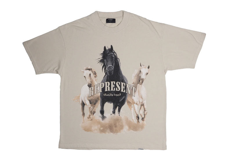 Represent Arabian Horses T-Shirt Vintage White | Soul Gallery