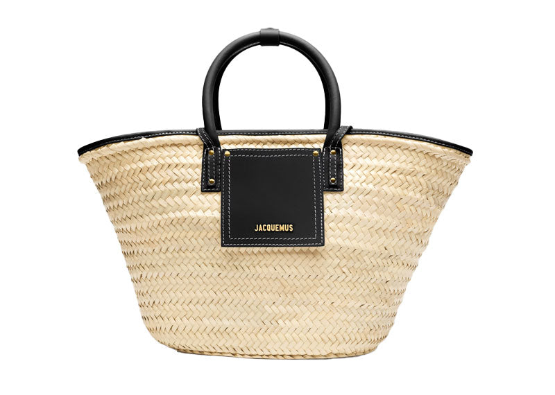 JACQUEMUS 'Le panier Soli' Tote Beige & Black | Soul Gallery