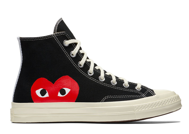 CONVERSE Chuck Taylor All Star 70 Hi Comme Des Garcons PLAY Black | Soul Gallery