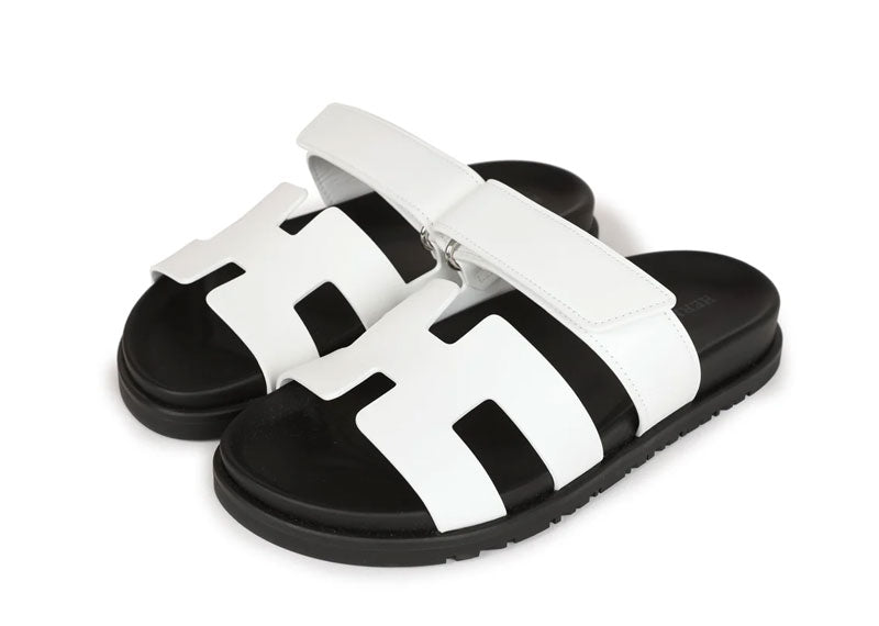 Hermes Chypre Sandal Blanc / Veau Lisse | Soul Gallery