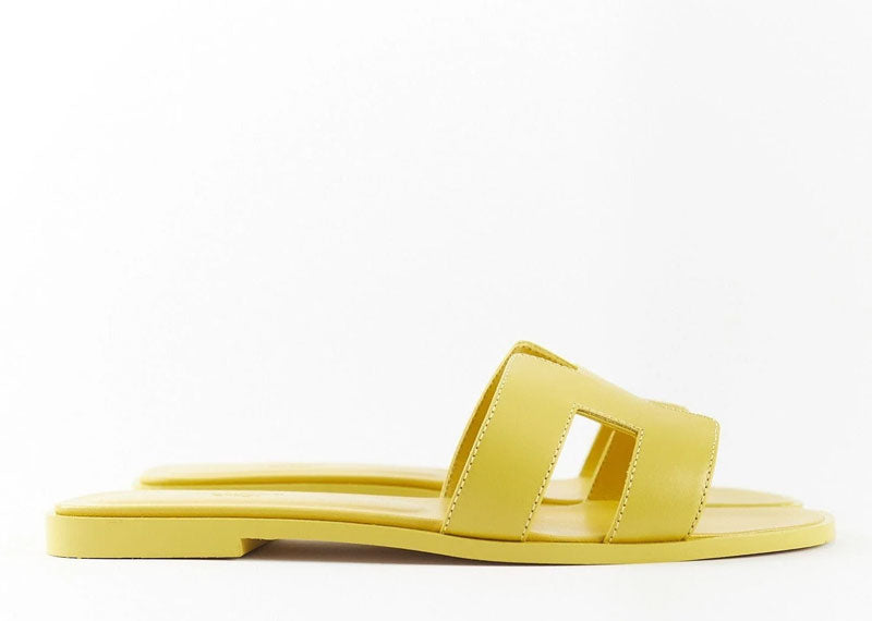 Hermes Oran Sandal Calfskin Leather Jaune | Soul Gallery