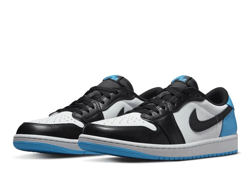 Jordan 1 Retro Low OG Black Dark Powder Blue | Soul Gallery