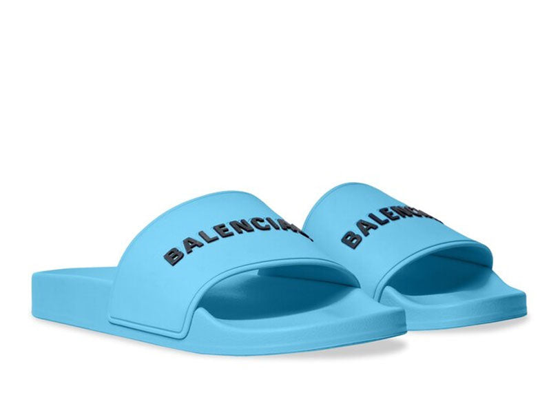 Balenciaga Pool Slide Blue Sky (Womens) | Soul Gallery