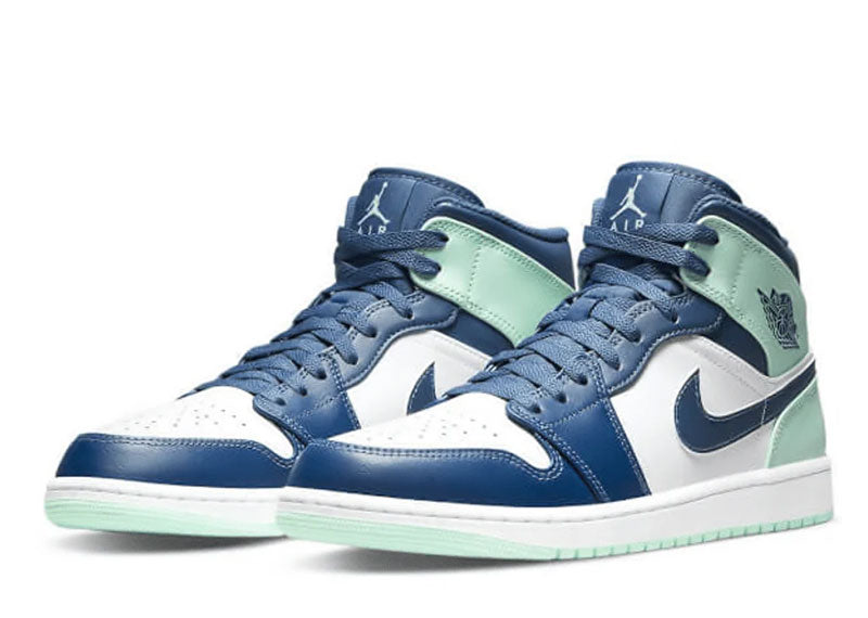 Jordan 1 Mid Mystic Navy Mint Foam | Soul Gallery