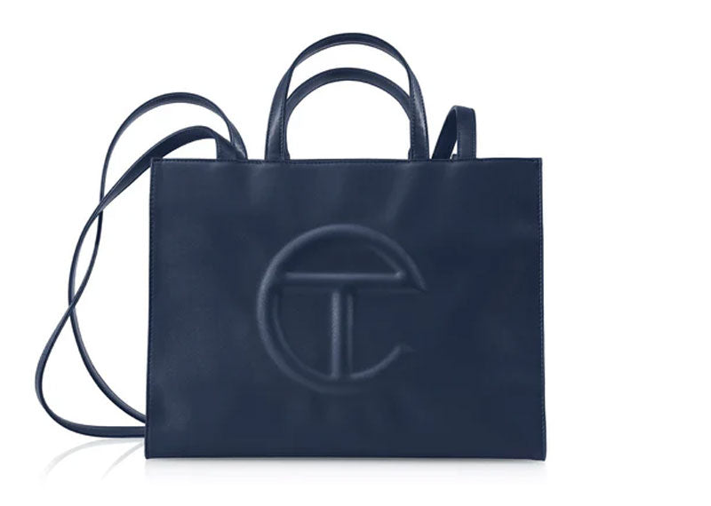 Telfar Shopping Bag Medium Navy | Soul Gallery