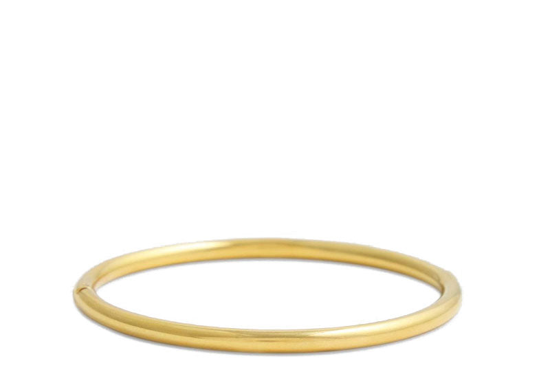Soul Gallery Stainless Steel Waterproof Hinged Bangle 18ct Gold Plated