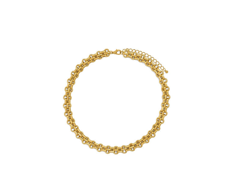 Stainless Steel 18ct Gold Plated Waterproof Vintage Watch Link Chain | Soul Gallery