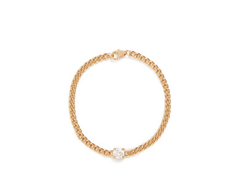 Soul Gallery 18ct Gold Plated Chain with Centered Round CZ Detail | Soul Gallery