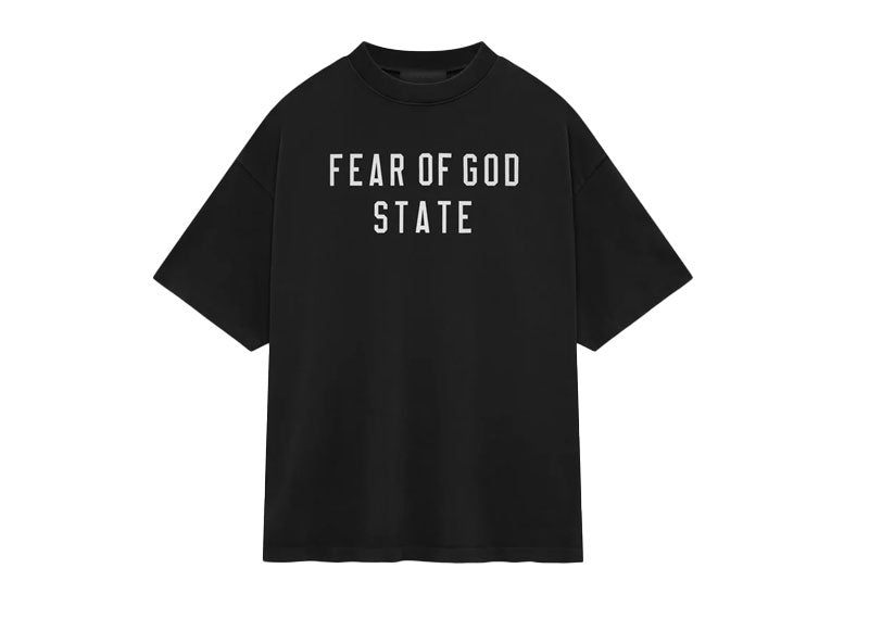 Fear of God Essentials Heavy Crewneck T-Shirt Black | Soul Gallery