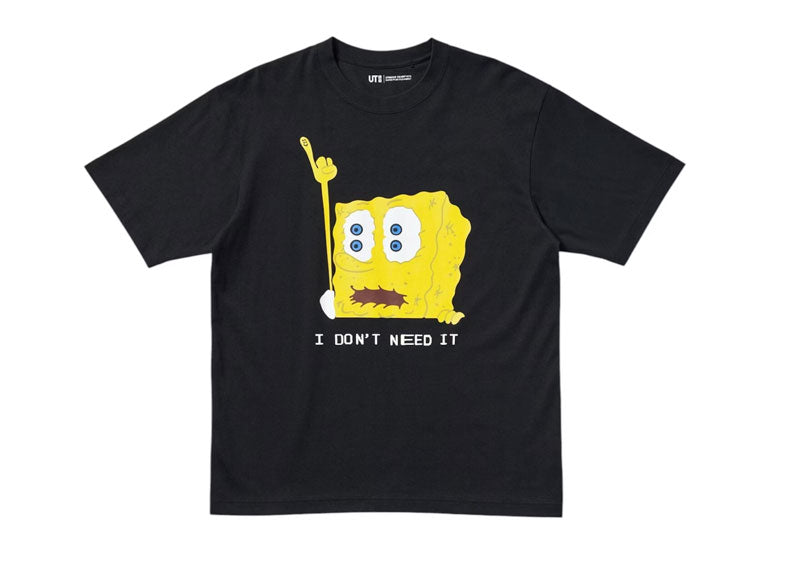 Uniqlo x CPFM Spongebob Squarepants UT Graphic T-shirt (Asia Sizing) Black | Soul Gallery
