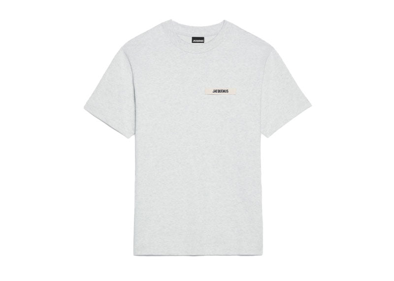 Jacquemus The Gros Grain Logo T-Shirt Grey | Soul Gallery