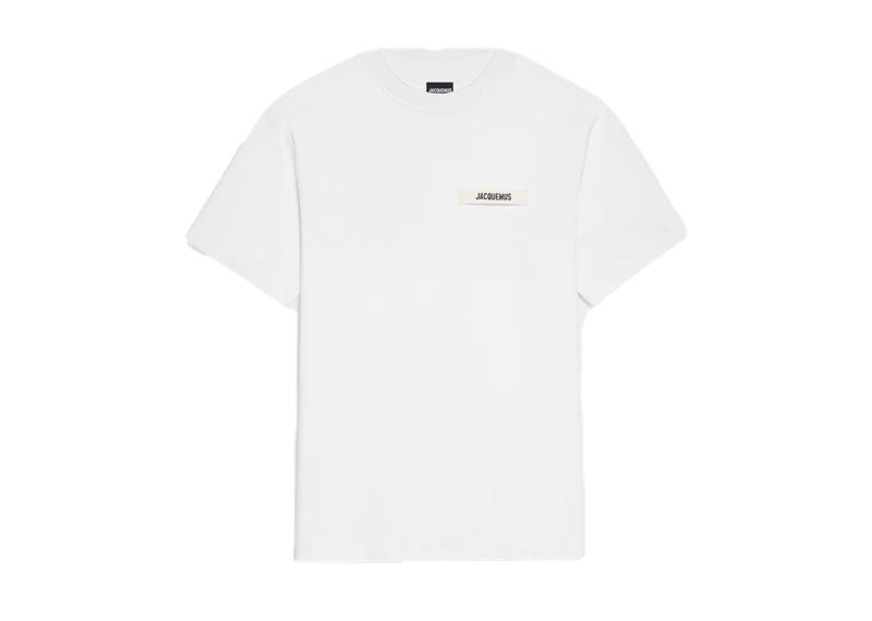 Jacquemus The Gros Grain Logo T-Shirt White | Soul Gallery
