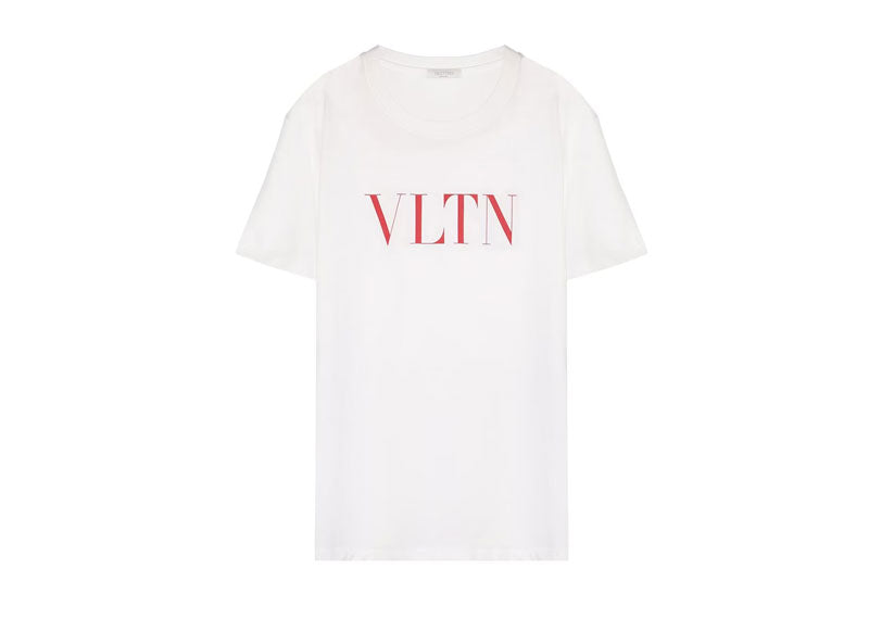 Valentino VLTN Logo Print T-Shirt White | Soul Gallery