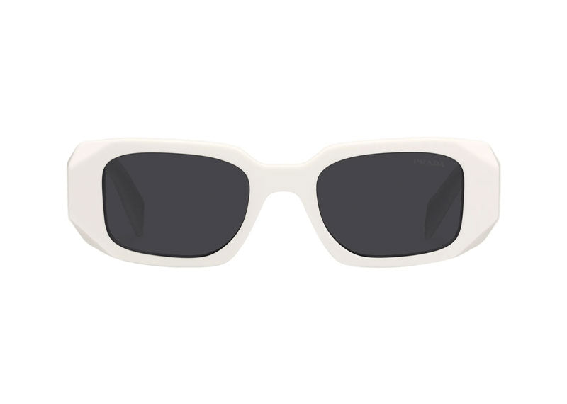 Prada Symbole Geometric Sunglasses White