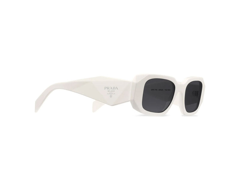 Prada Symbole Geometric Sunglasses White