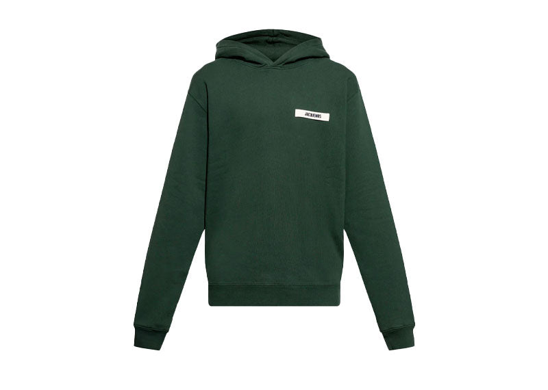 Jacquemus The Gros Grain Logo Hoodie Dark Green | Soul Gallery