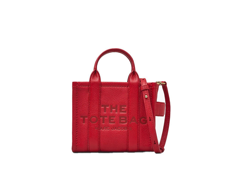 MARC JACOBS 'The Leather Mini' Tote True Red