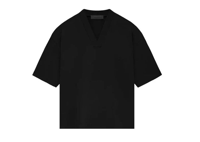 Fear of God Essentials V-Neck T-Shirt Jet Black (2) | Soul Gallery