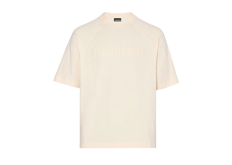 Jacquemus The Typo Oversized T-Shirt Light Beige