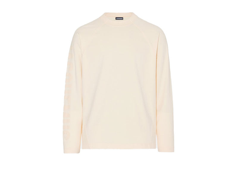 Jacquemus The Typo L/S T-Shirt Light Beige | Soul Gallery