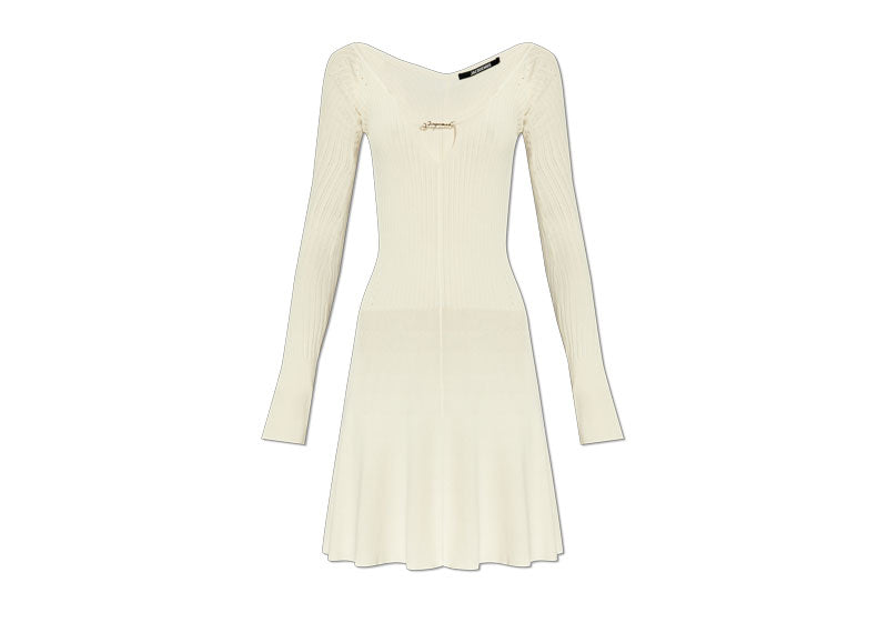 Jacquemus The Pralu Mini Dress Off-White | Soul Gallery