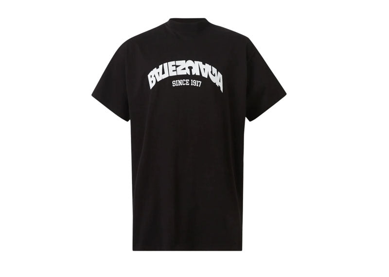 Balenciaga Back Flip Oversized T-Shirt Black | Soul Gallery