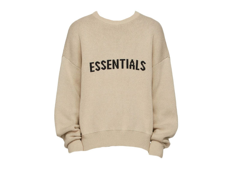 Fear of God Essentials Knitted Pullover Sweater Linen | Soul Gallery
