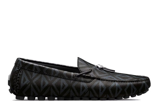 Dior Mocassin Black CD Diamond Leather | Soul Gallery