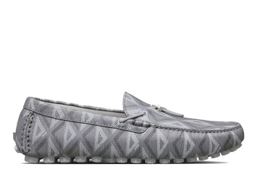 Dior Mocassin Grey CD Diamond Leather | Soul Gallery