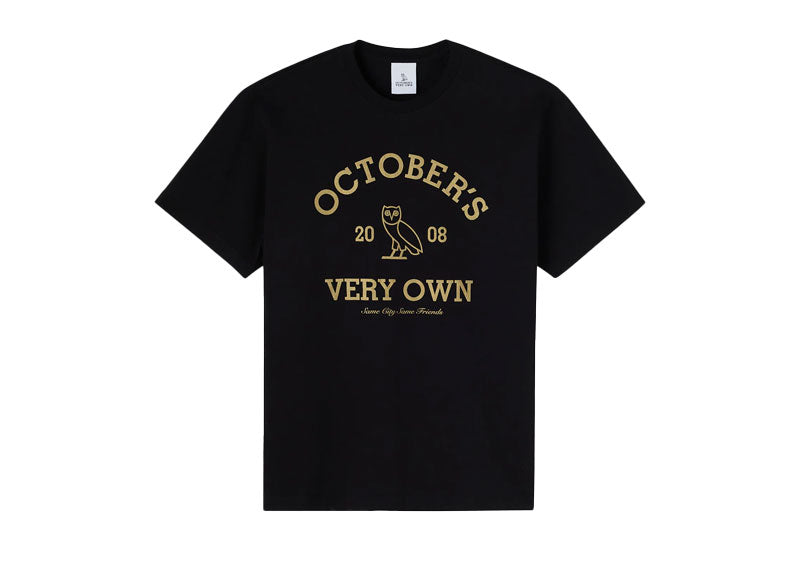 OVO Collegiate T-Shirt Black/Gold | Soul Gallery