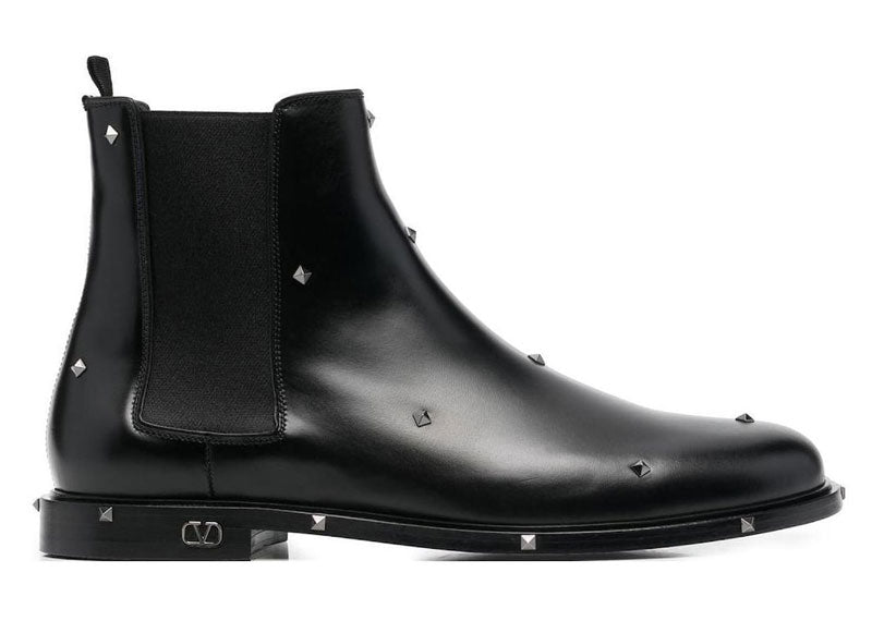 Valentino Garavani Bottines Aristopunk Stud Black | Soul Gallery