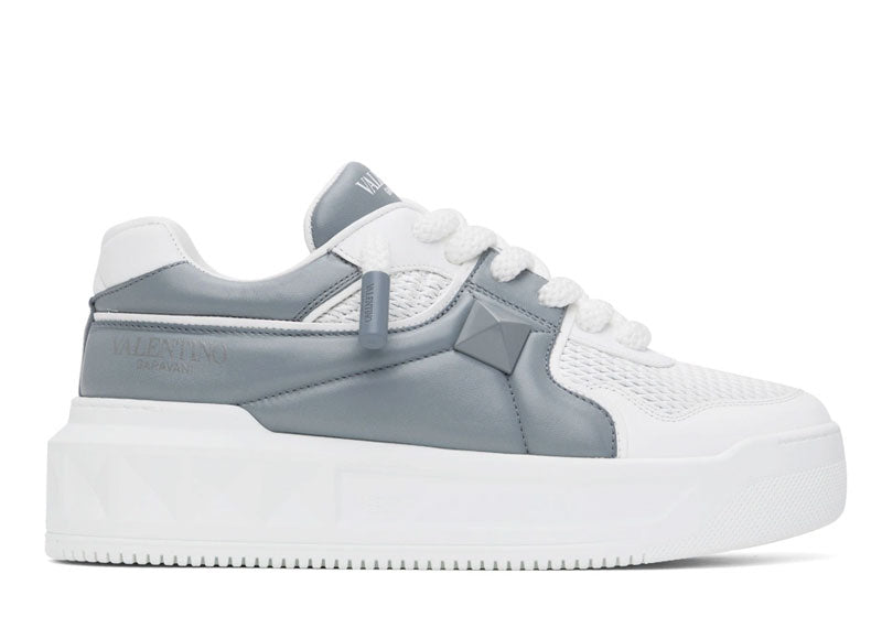 Valentino Garavani One Stud XL Sneaker White Gray | Soul Gallery