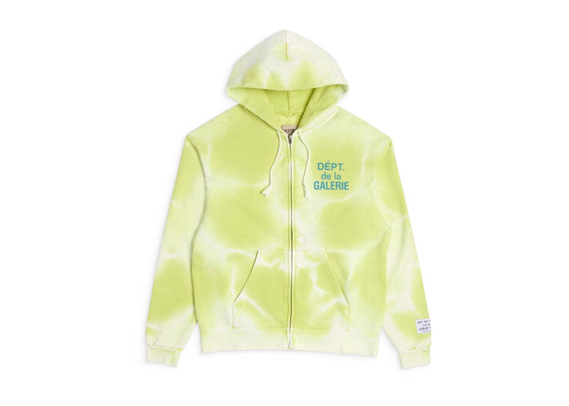 Gallery Dept. French Zip Hoodie Lime Green | Soul Gallery