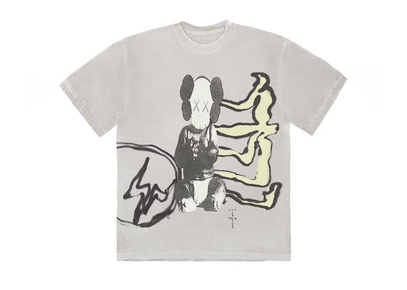 Travis Scott Cactus Jack + Kaws For Fragment Tee Aged Yellow