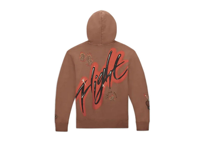 Travis Scott x Jordan Flight Graphic Hoodie Archaeo Brown | Soul Gallery