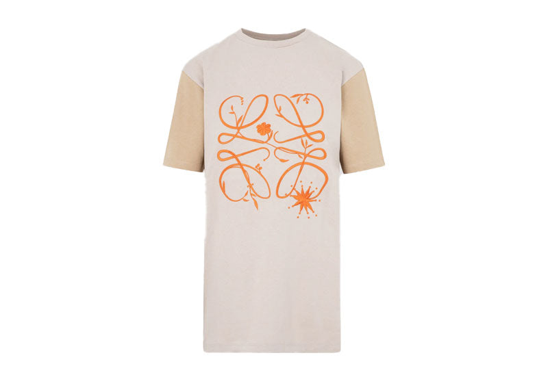 Loewe Boyfriend Anagram T-Shirt Beige/Orange | Soul Gallery