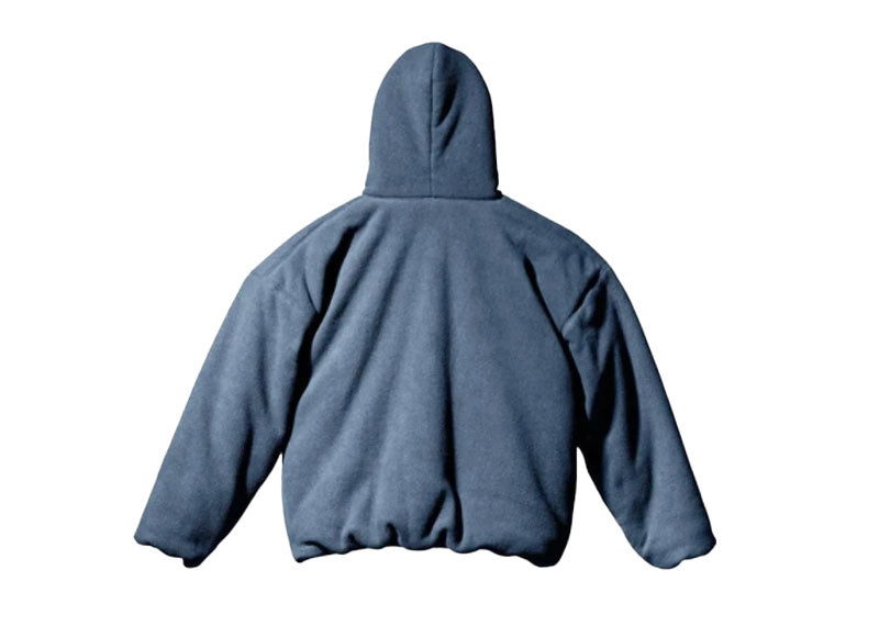 Yeezy Gap Polar Fleece Padded Hoodie Dark Blue | Soul Gallery