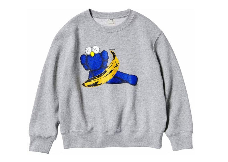 KAWS x Uniqlo Warhol Graphic 472951 Sweatshirt Gray | Soul Gallery