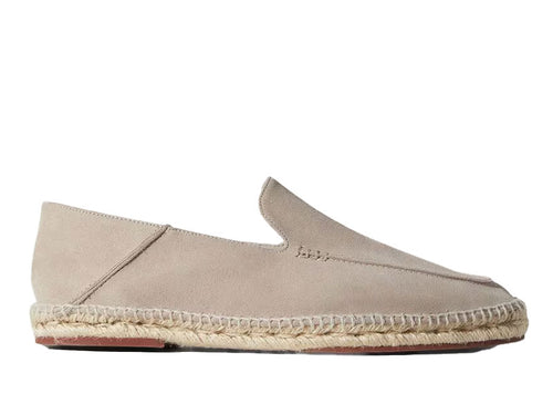 Loro Piana Seaside Walk Espadrille Suede Classic Beige | Soul Gallery
