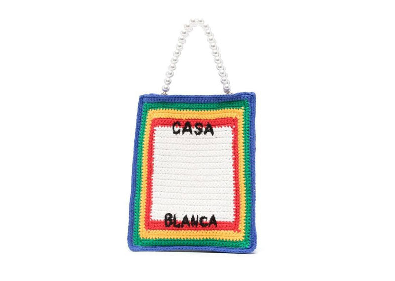 Casablanca Knit Cotton Mini Crochet Bag Multi | Soul Gallery