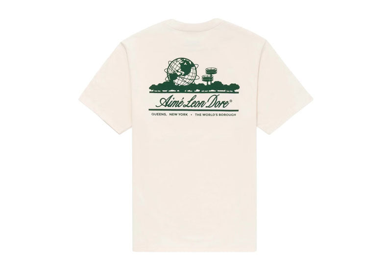 Aime Leon Dore Unisphere Short-Sleeve T-Shirt Cream | Soul Gallery