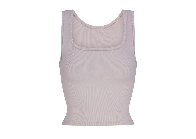 SKIMS Cotton Rib Tank Oyster | Soul Gallery