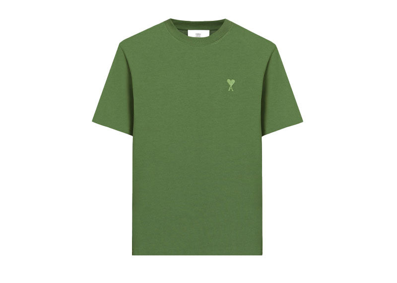 Ami Paris De Coeur T-Shirt Green | Soul Gallery