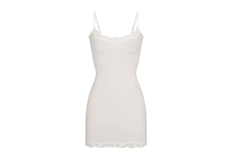 SKIMS Fits Everybody Lace Slip Dress Marble | Soul Gallery
